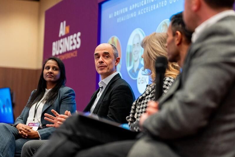 Speaker presenting in 2025 conference